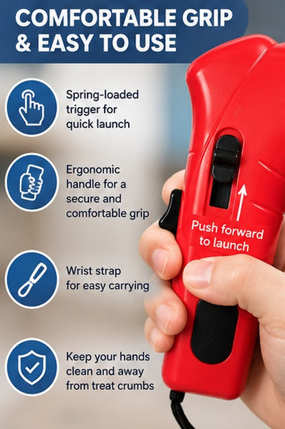 Pet Treat Launcher, Interactive Dog & Cat Training Toy