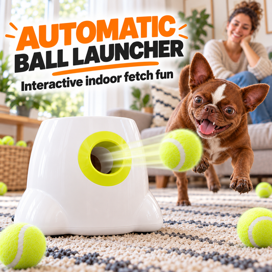 Automatic Dog Ball Launcher, Interactive Fetch Toy for Dogs