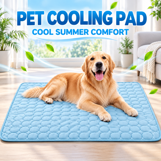 Pet Dog Cat Ice Silk Cooling Pad, Summer Cooling Pet Bed