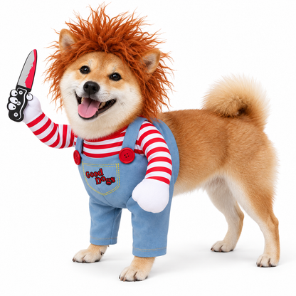 Halloween Pet Costume for Dogs, Funny Adjustable Cosplay Outfit
