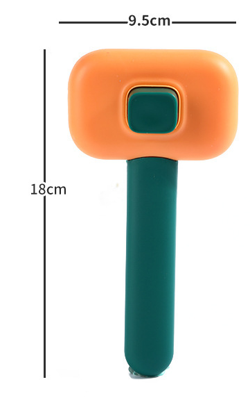 Pet Hair Grooming Brush for Dogs & Cats, Detangling Massage Comb