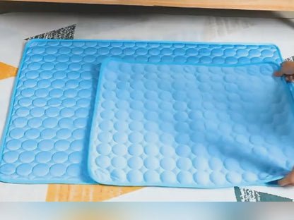Pet Dog Cat Ice Silk Cooling Pad, Summer Cooling Pet Bed